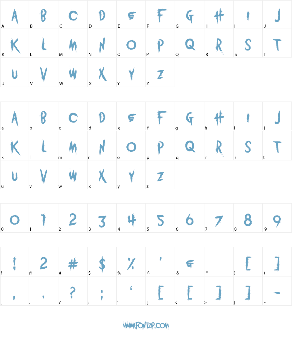 Vitruvian Man Font Character